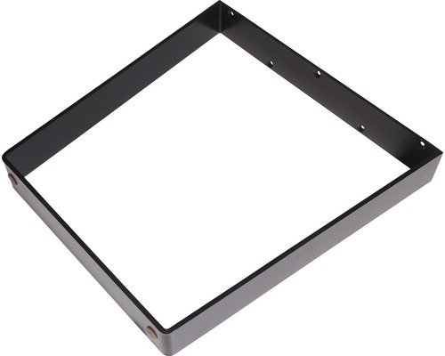 Kovový stolový rám čtvercového tvaru s montážními otvory