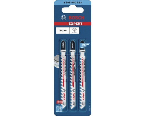 Sada tří pilových listů do přímočaré pily Bosch Expert na vláknosádru