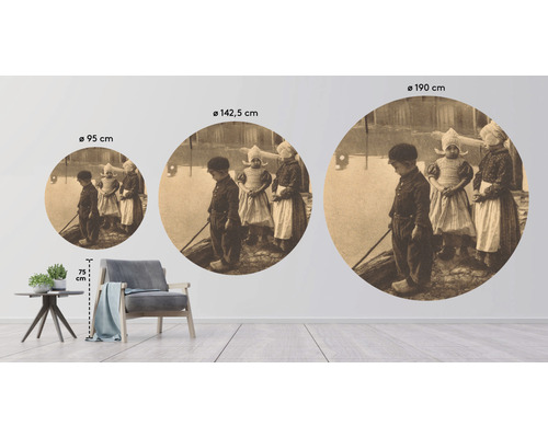 Nástěnná dekorace s historickým motivem ve třech velikostech