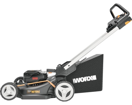 Akumulátorová sekačka na trávu Worx Nitro se sběrným košem