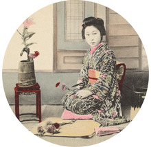 Fototapeta vliesová Japonská gejša 190 cm