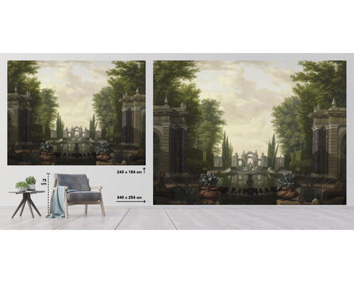 Foto tapeta s motivem zahrady o rozměrech 340 x 254 centimetrů
