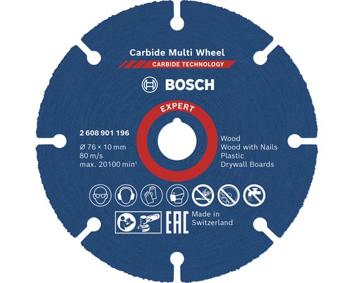 Řezací kotouč Bosch Professional Carbide Multiwheel Expert Ø 76 x 10 mm