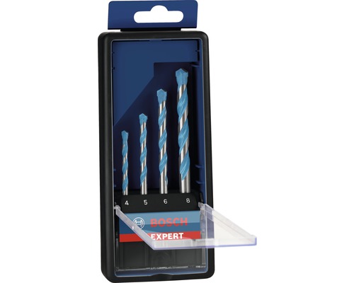 Sada vrtáků se čtyřmi vrtáky v plastovém boxu