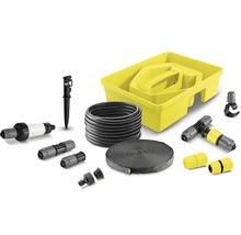 Sada zavlažovacího příslušenství s hadicí, spojkami, držákem a boxem