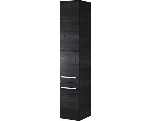 Koupelnová skříňka vysoká Sanox Stretto dub černý 35 x 160 x 35 cm