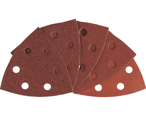 Brusný papír pro delta brusky Bosch 93 x 93 x 93 mm, 10 ks Sada trojúhelníkových brusných papírů s otvory