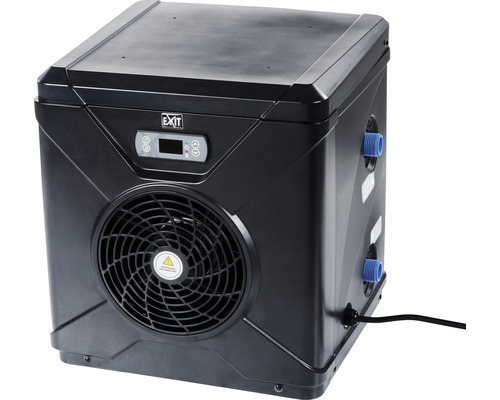 Bazénové tepelné čerpadlo EXIT do 22 m³ černé barvy Černé tepelné čerpadlo k bazénu EXIT pro temperování vody v bazénu