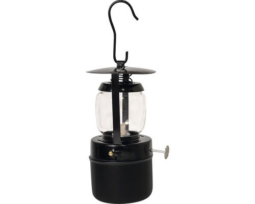 Černá petrolejová lampa s hákem k zavěšení