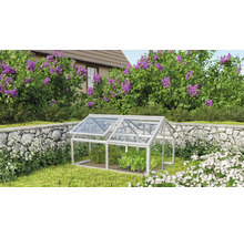Pařeniště Vitavia Gamma skleněné 124,3 x 89 x 71,3 cm stříbrné