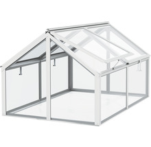 Pařeniště Vitavia Gamma skleněné 124,3 x 89 x 71,3 cm stříbrné