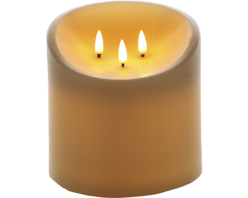 Dekorativní LED svíčka se třemi plameny