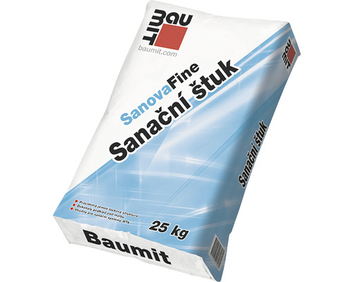 Sanační štuk BAUMIT SanovaFine 25 kg