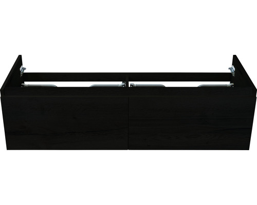 Koupelnová skříňka pod umyvadlo Sanox Frozen dub černý dub černý 140 x 40 x 45 cm