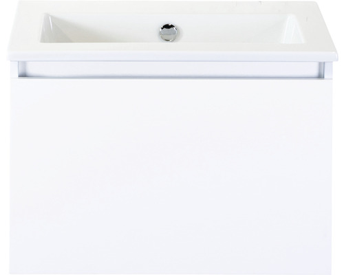Koupelnový nábytkový set Sanox Frozen barva čela bílá vysoce lesklá ŠxVxH 61 x 42 x 46 cm s keramickým umyvadlem bez otvoru na kohout