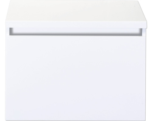 Koupelnová skříňka pod umyvadlo Sanox Frozen bílá vysoce lesklá 60,2 x 43,6 x 45 cm