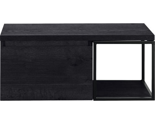 Koupelnová skříňka pod umyvadlo Sanox Frozen dub černý dub černý 100,2 x 43,6 x 45 cm
