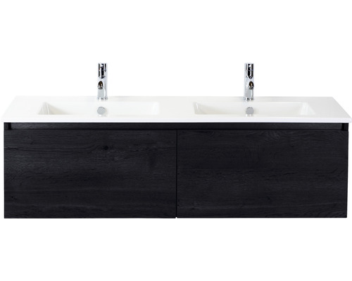 Koupelnová sestava Sanox Frozen 141 cm dub černý 75735149