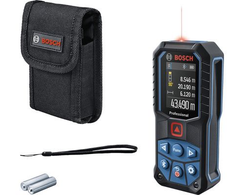 Laserový měřič vzdálenosti Bosch GLM 50-27 C Professional, včetně 2 x baterií (AA) a ochranného pouzdra