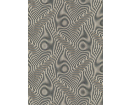 Vliesová tapeta 10146-15 GMK Fashion for Walls 2 černá 0,53 x 10,05 m Tapeta se vzorem vlnitých čar