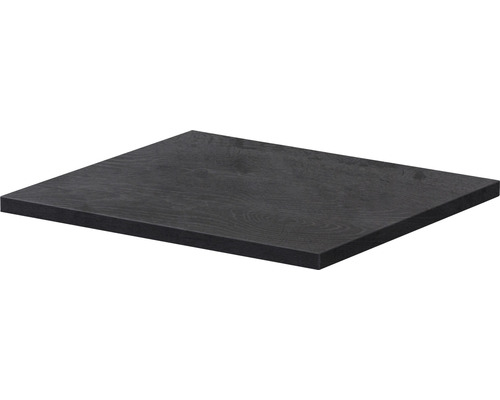 Deska pod umyvadlo bez výřezu Sanox Universal Frozen dub černý 750 x 400 x 18 mm Dřevěná deska s kresbou dřeva