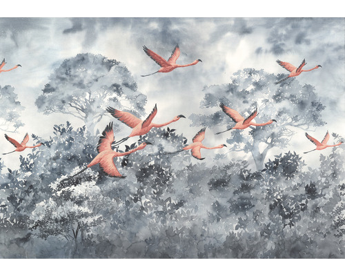Fototapeta vliesová INX8-053 Flamingos in the Sky 400x280 cm