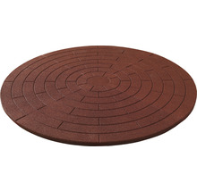 Kruhový dlážděný povrch s kruhovým vzorem