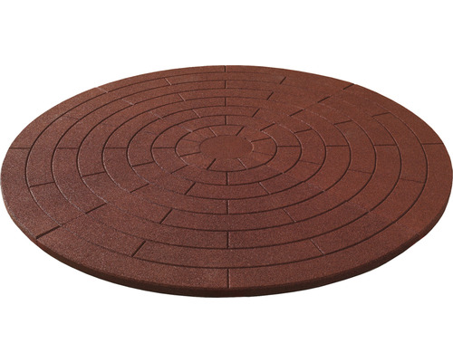 Kruhový dlážděný povrch s kruhovým vzorem