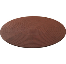 Kruhová terasa z dlažebních kostek