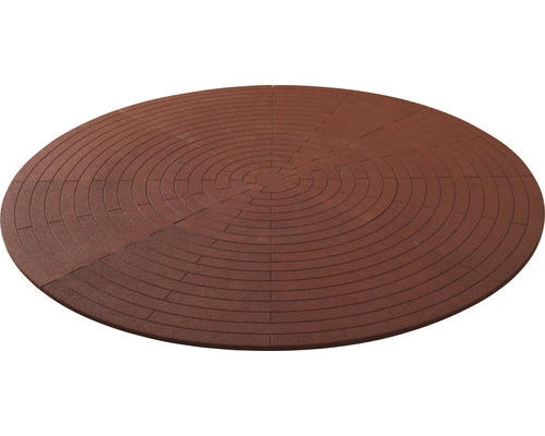 Kruhová terasa z dlažebních kostek