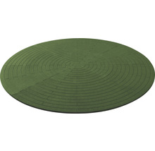 Kruhová zelená zatravňovací dlaždice s kruhovým vzorem