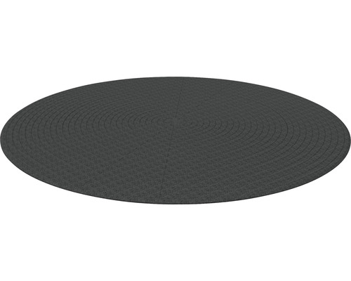Pryžová podložka pod bazén Terrasoft Ø 580 cm – kaučuk – antracit Kulatý koberec z textilních vláken