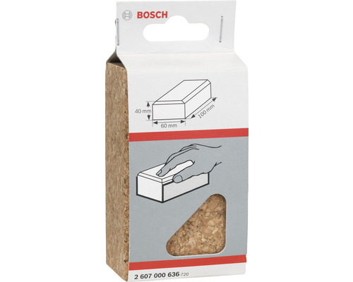 Brusný špalík Bosch 100 x 60 mm korkový