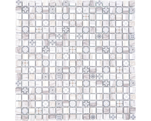 Skleněná mozaika 30x30 cm hnědá XCM RW79