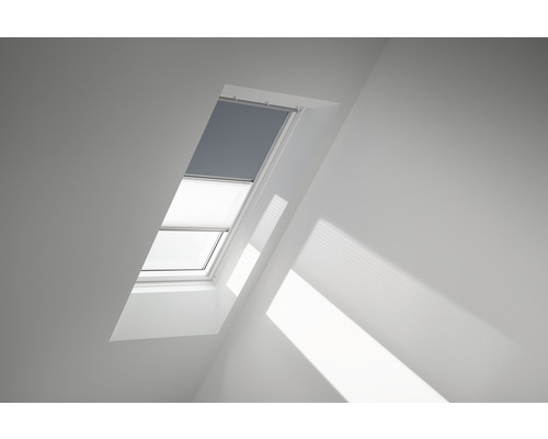 Zatemňovací kombinovaná roleta na střešní okno VELUX DFD C02 4581S Střešní okno se žaluzií a zatemňovací roletou