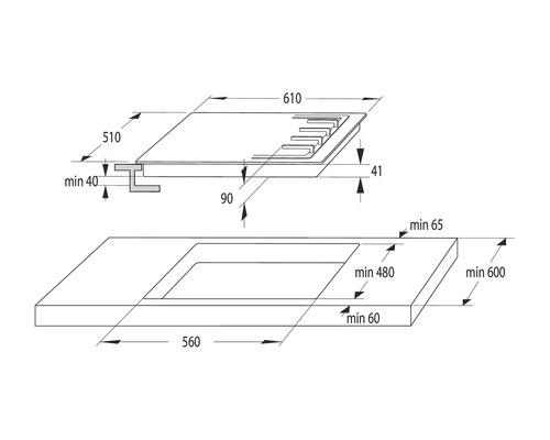 Plynová varná deska MORA VDP 647 W