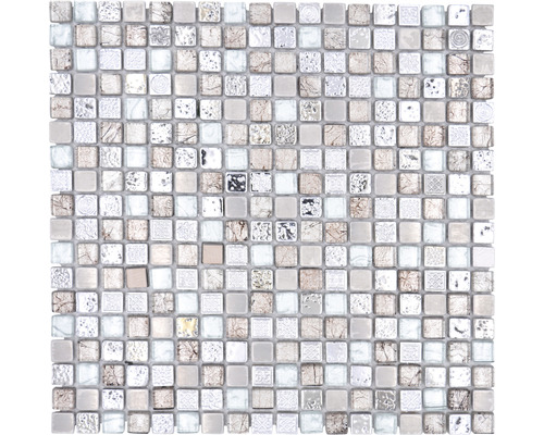 Mozaika mix 30x30 cm šedá XCM M680
