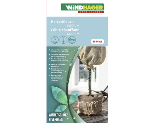 Topná hadice Windhager L 6 m 36 W Windhager topný kabel Medium pro ochranu rostlin v zimě