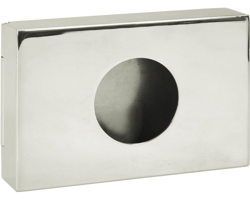 Kovová krabice pro montáž na stěnu s kulatým otvorem