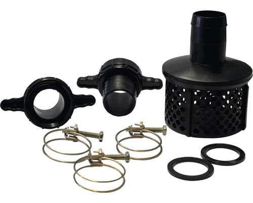 Sací souprava zahradního čerpadla s hadicovými sponami a těsnicími kroužky