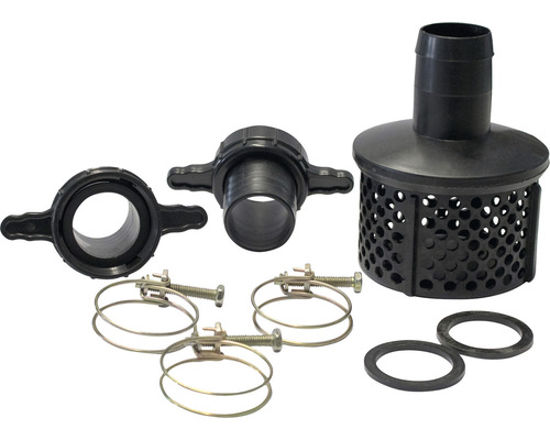 Sada příslušenství zahradních čerpadel se šroubovacími svorkami a těsnicími kroužky