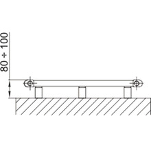 Koupelnový radiátor Cordivari VIMA 1496x600 mm bílá 3551650000214