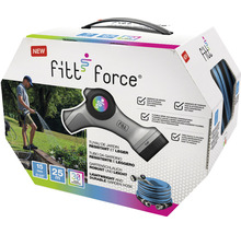 Balení zahradní hadice Fitt Force s informacemi o délce, průměru a záruce