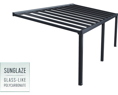 Kovová pergola bez střechy