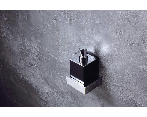 Čtvercový dávkovač mýdla pro montáž na stěnu