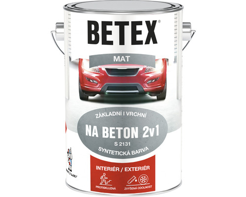 Barva na beton Betex 2V1 S2131 5 kg šedý