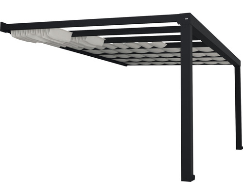 Pergola s látkovou střechou do zahrady