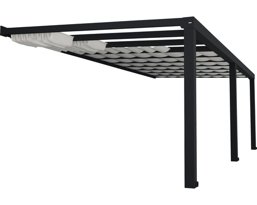 Pergola s posuvnou látkovou střechou pro zahradu
