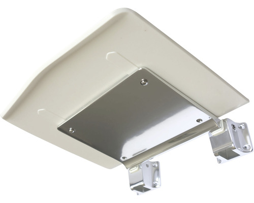 Sklopné sedátko do sprchy, sedák z plastu s nerezovou konzolou