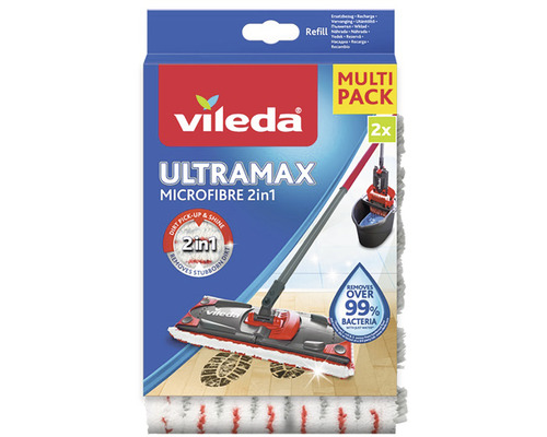 Náhrada Vileda Ultramax Microfibre 2v1, 2 ks Náhrada Vileda Ultramax Microfibre 2v1, 2 ks
